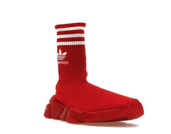 Кроссовки x adidas speed trainer 'red white' Balenciaga, красный — фото 3