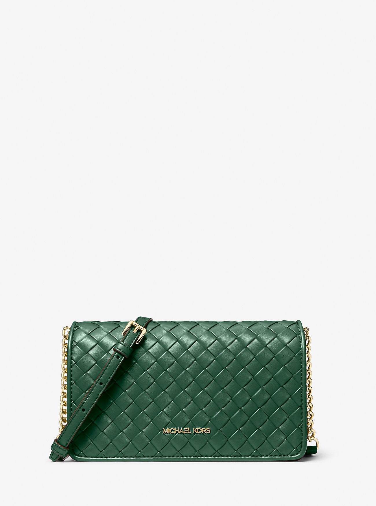 

Плетеная сумка через плечо Jet Set Medium Michael Kors Outlet, moss