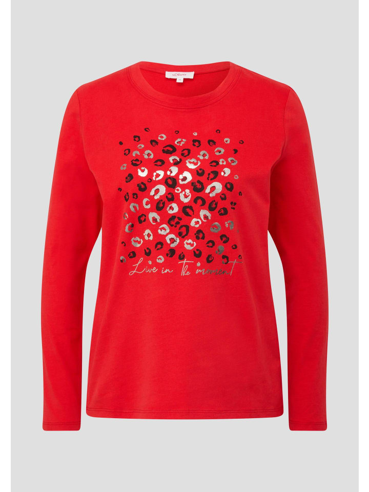 

s.Oliver Лонгслив цвета 30D2_клюквенный