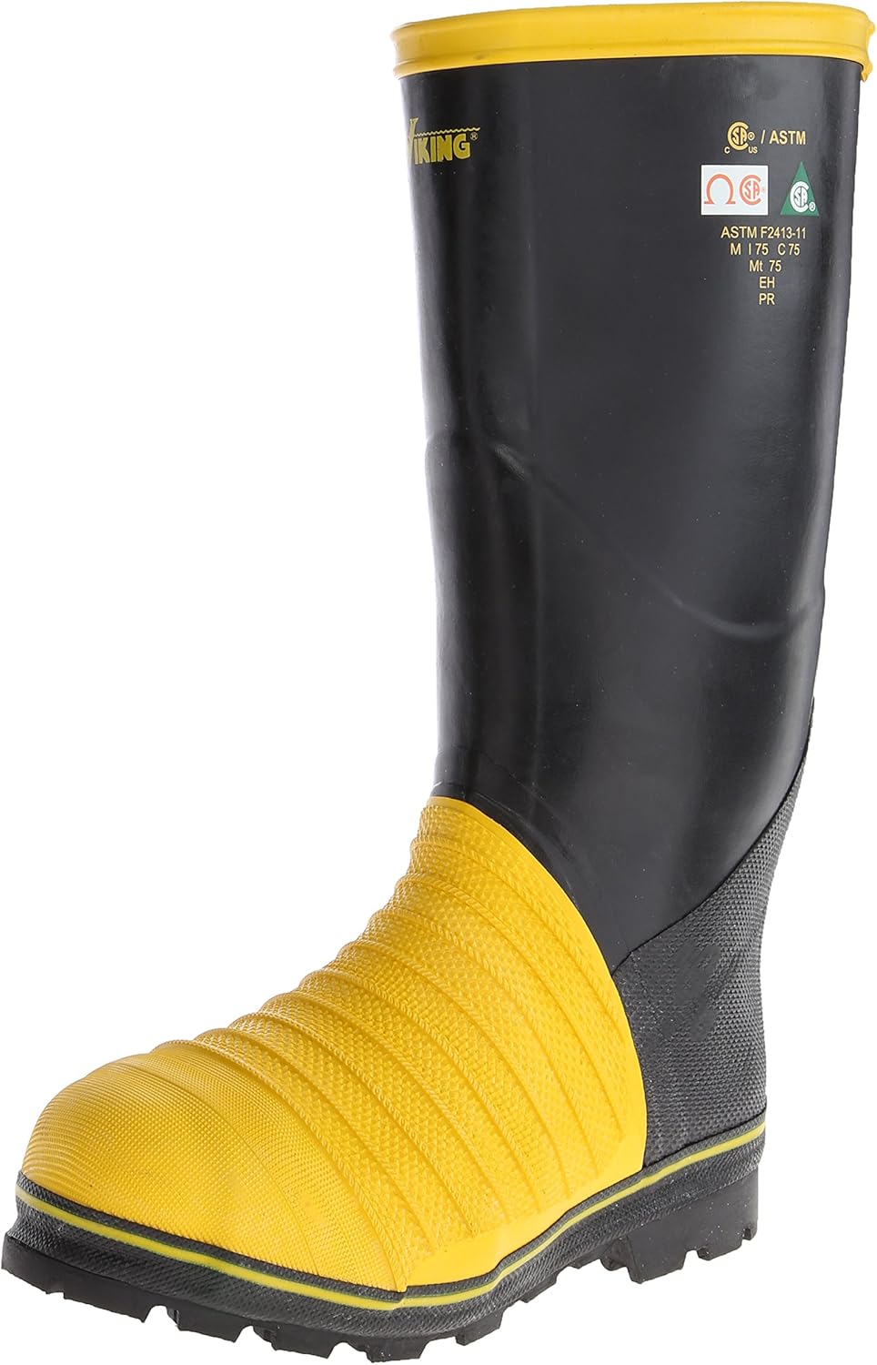 

Мужские высокие ботинки Viking Miner 49er, черный/желтый