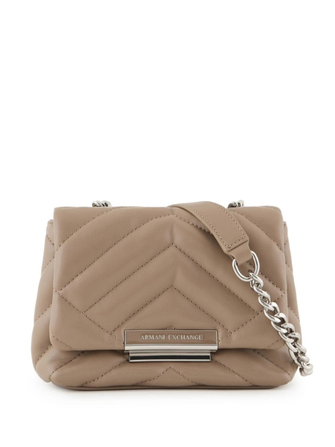 

Armani Exchange сумка с эффектом мателассе, коричневый