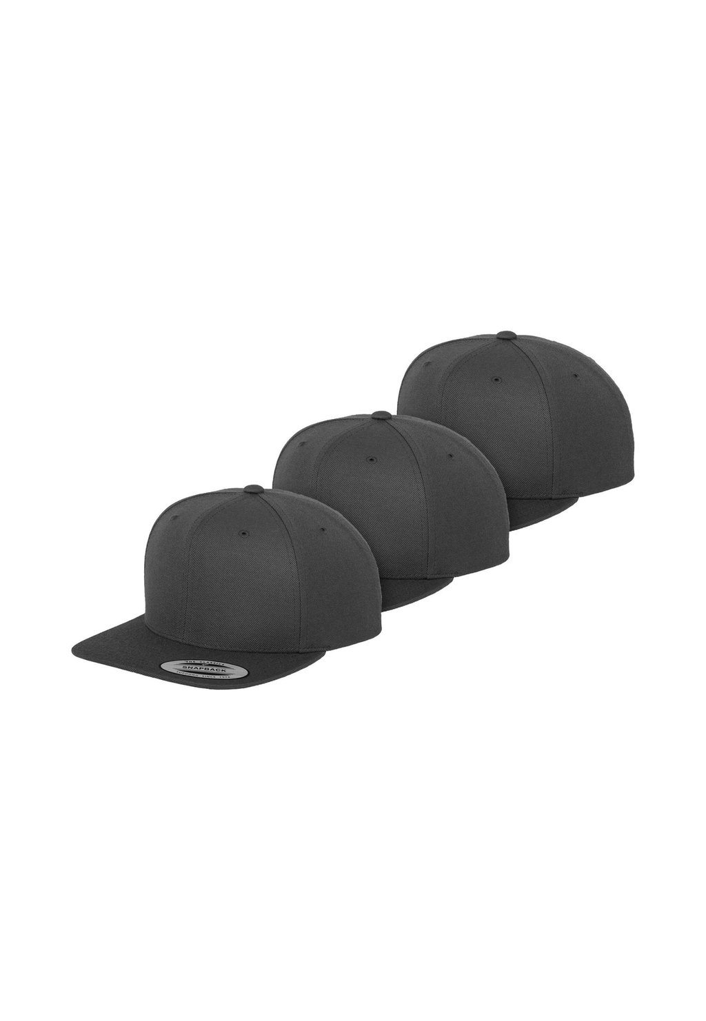 

Бейсболка SNAPBACK 3-PACK Flexfit, темно-серый