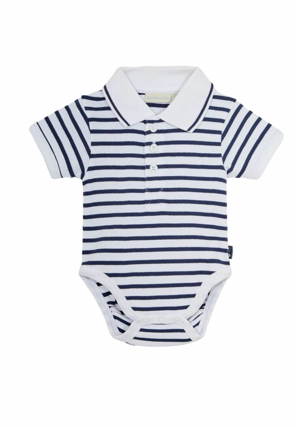 

Боди STRIPE SHORT SLEEVE-REGULAR FIT JoJo Maman Bébé, цвет white navy stripe