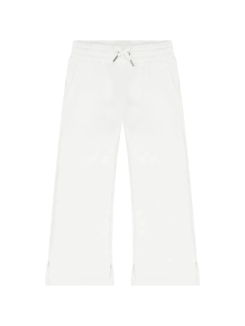 Брюки с разрезами и завязками Givenchy Kids, белый