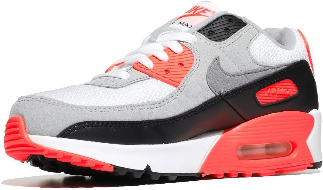 

Кроссовки Nike Air Max 90 LTR для мальчиков, белый/черный/красный/серый/ярко-красный