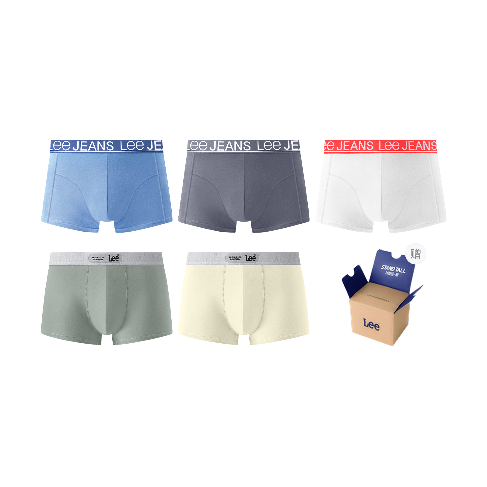 

Lee Классический 101 подарочный набор нижнего белья для мужчин, 5 пар