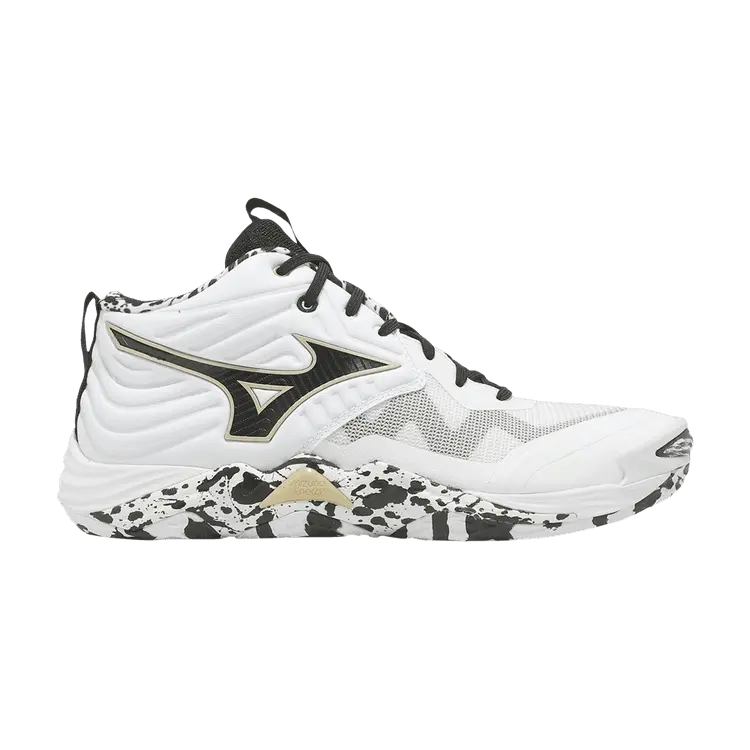 

Кроссовки Mizuno Wave Momentum Elite Mid 'White Black', белый