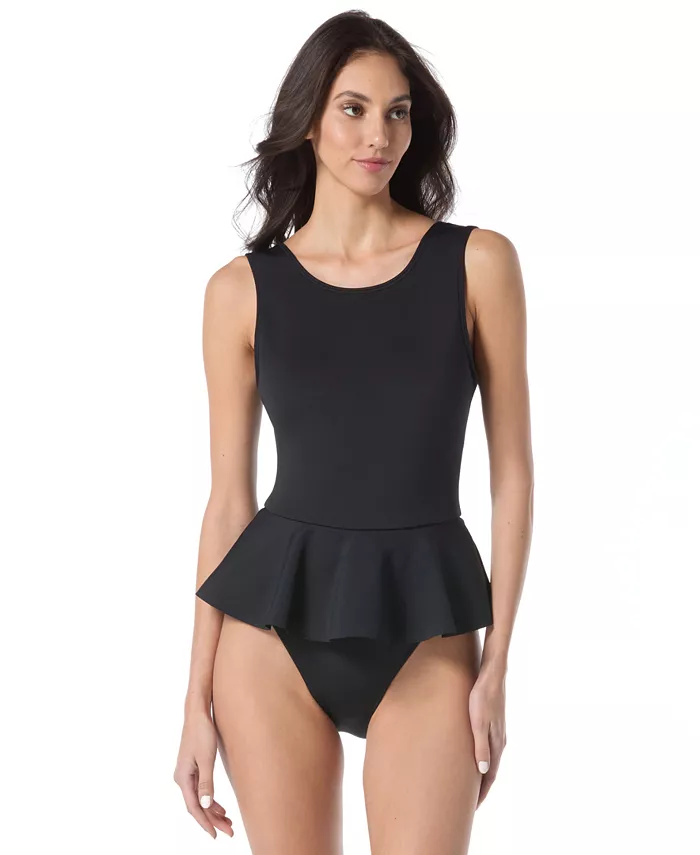 

Женский купальник с юбкой Vince Camuto, черный