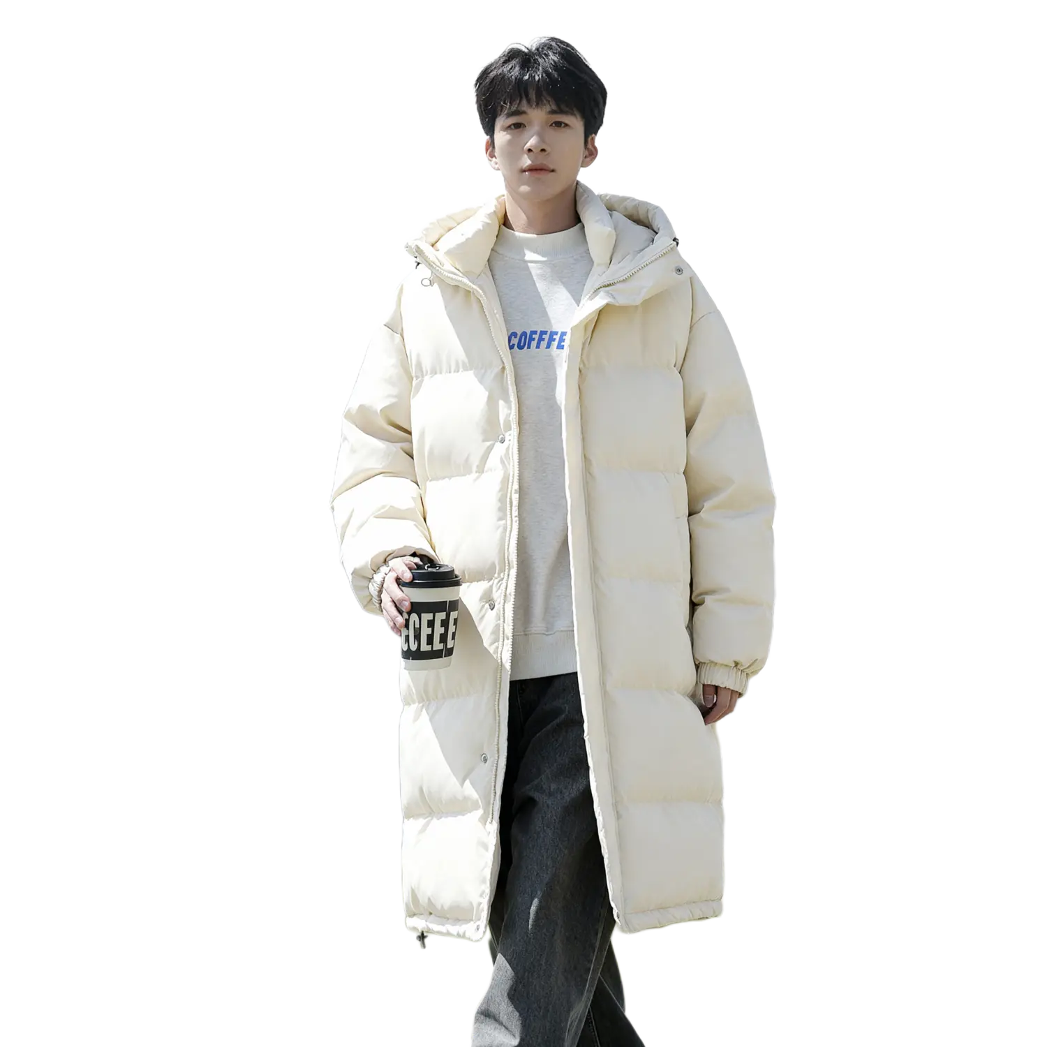 

Пуховик Unisex X1617, бежевый оранжевый puffer jacket