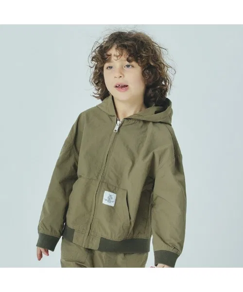 Куртка-парка детская Smoothy Nylon Zip parka из нейлона, хаки
