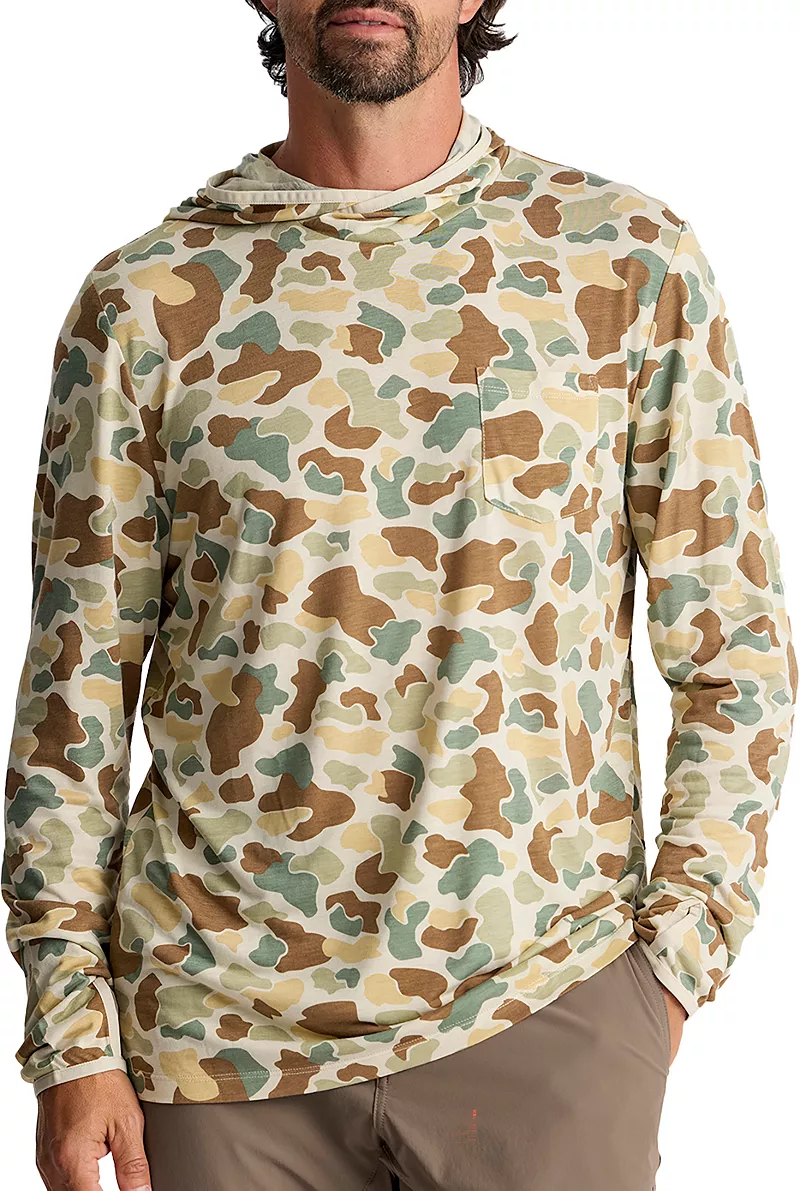 

Мужская легкая флисовая толстовка Free Fly из бамбука, цвет Vintage Camo