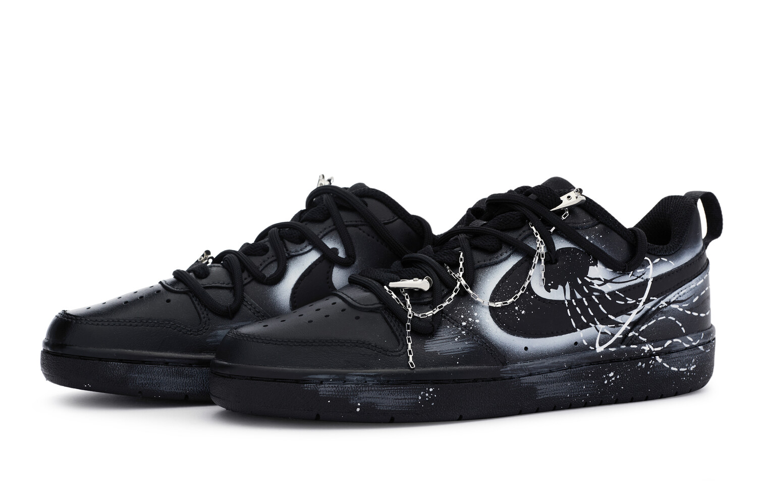 

Женские кроссовки для скейтбординга Nike Court Borough Low, Black/Silver