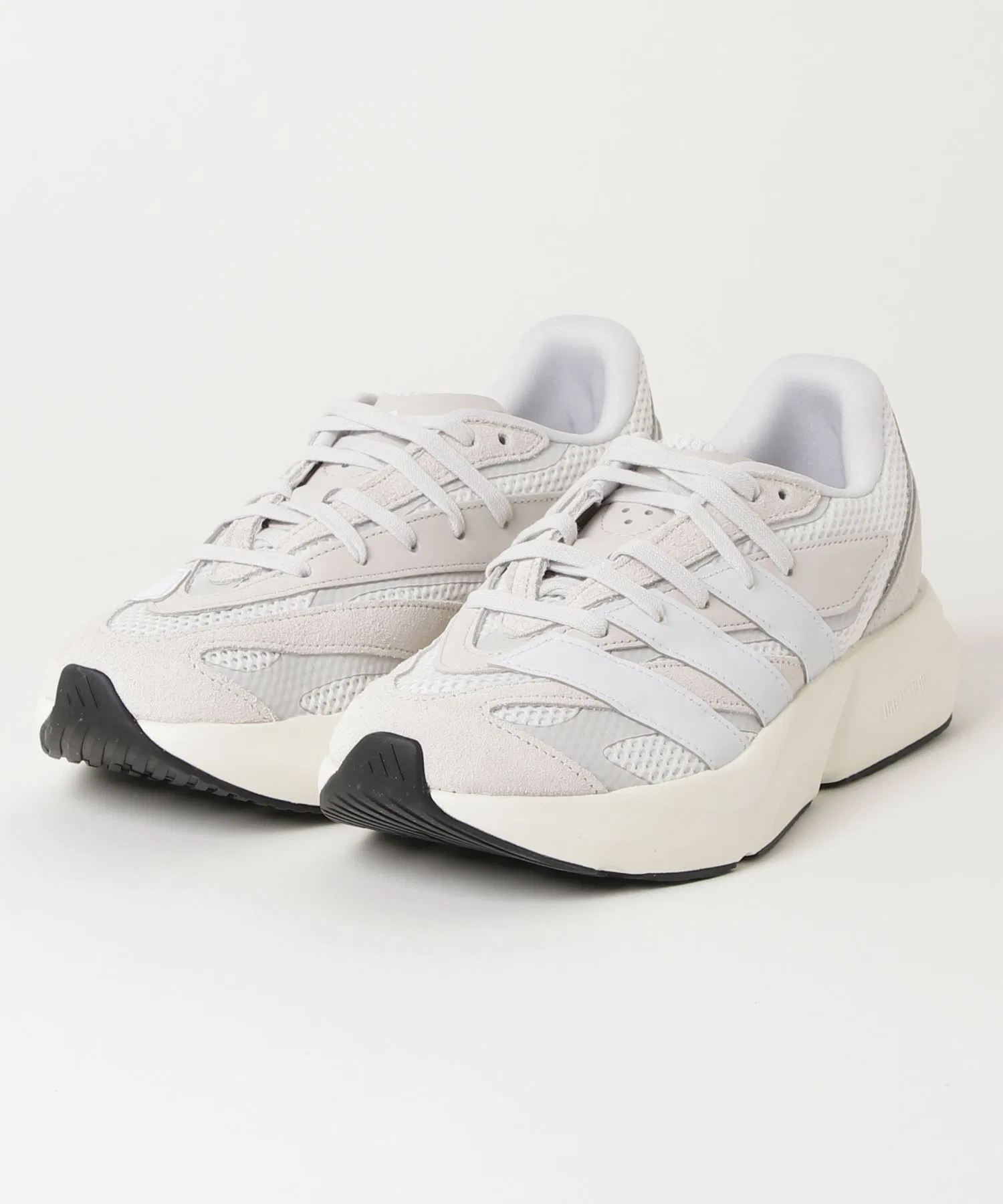 Мужские кроссовки adidas Lightblaze серые с белым