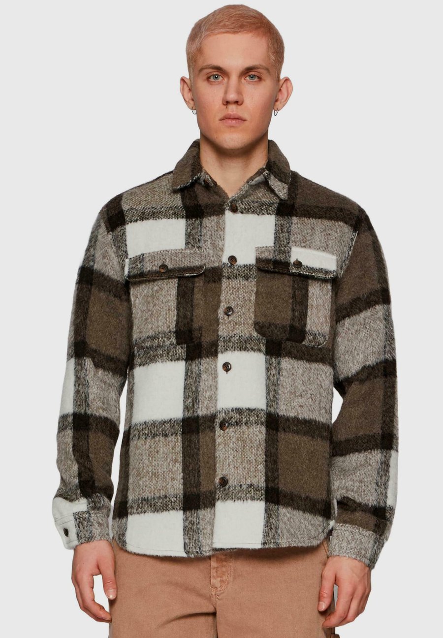 

Куртка Jack & Jones BLANORTH CHECK , Greige/Mottled Dark Brown