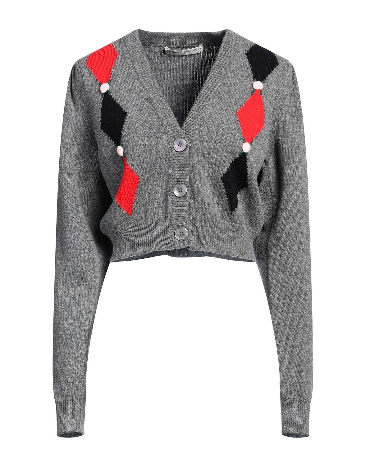 

Кардиган Alessandra Rich, свинцовый