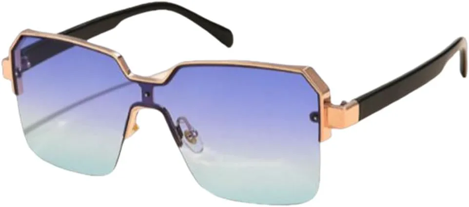 

Солнцезащитные очки для велосипедистов, мужские и женские, роскошные, модные, винтажные, с алюминиевой оправой, солнцезащитные очки UV400 LVTFCO, Blue Green