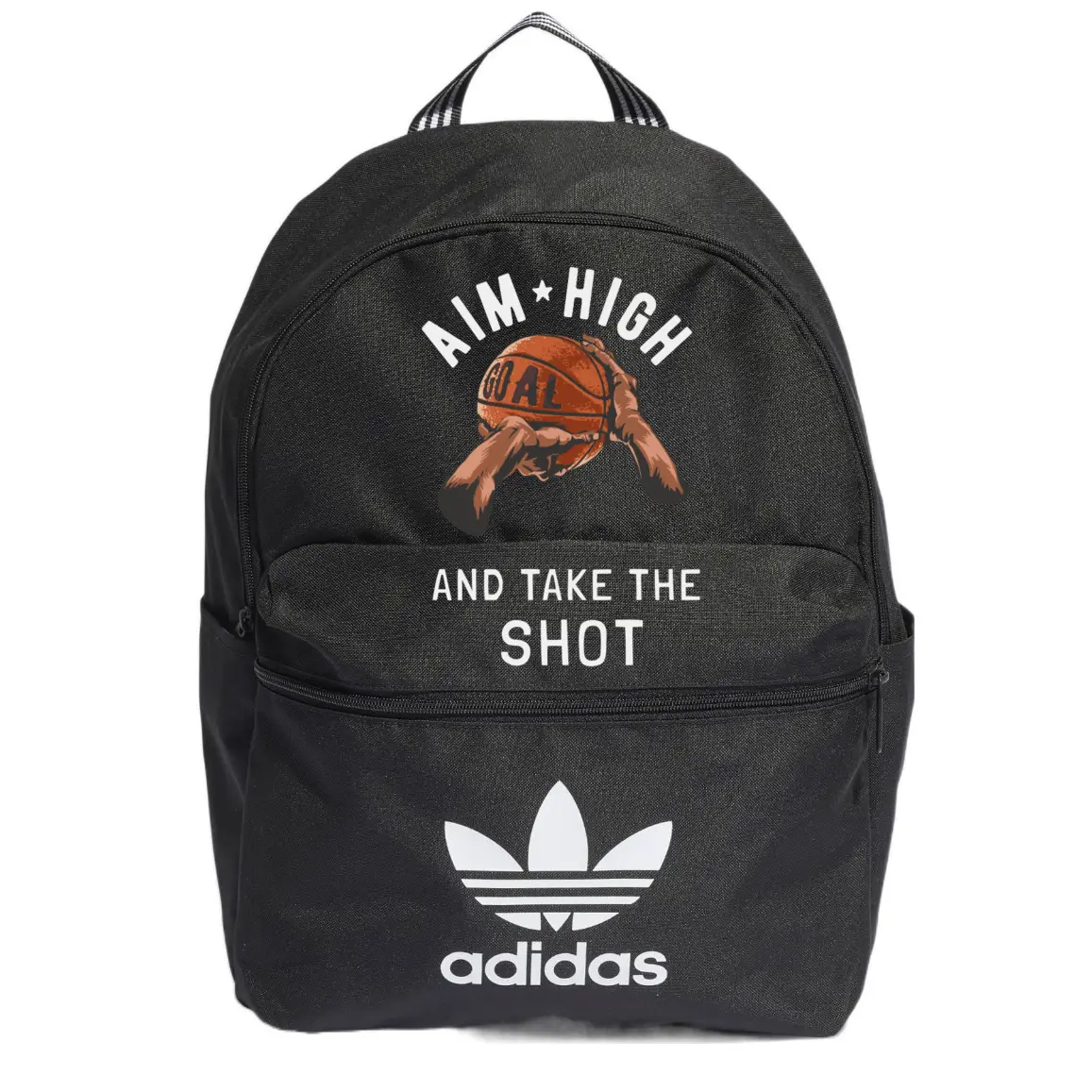 

Adidas Originals Полиэстеровый рюкзак обычный унисекс черный, Basketball