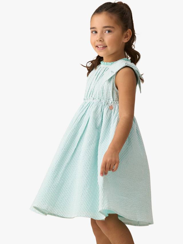 

Детское платье Giana из хлопкового пике в полоску Angel & Rocket, Mint/White