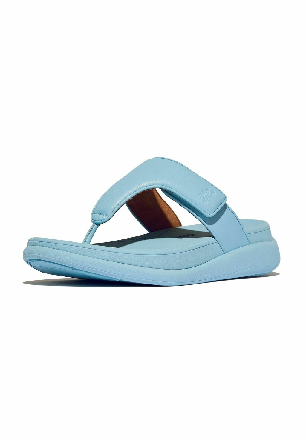 Сандалии с Т-образной застежкой ZEHENTRENNER F-MODE GO ADJUSTABLE FitFlop, светло-голубой — фото 2