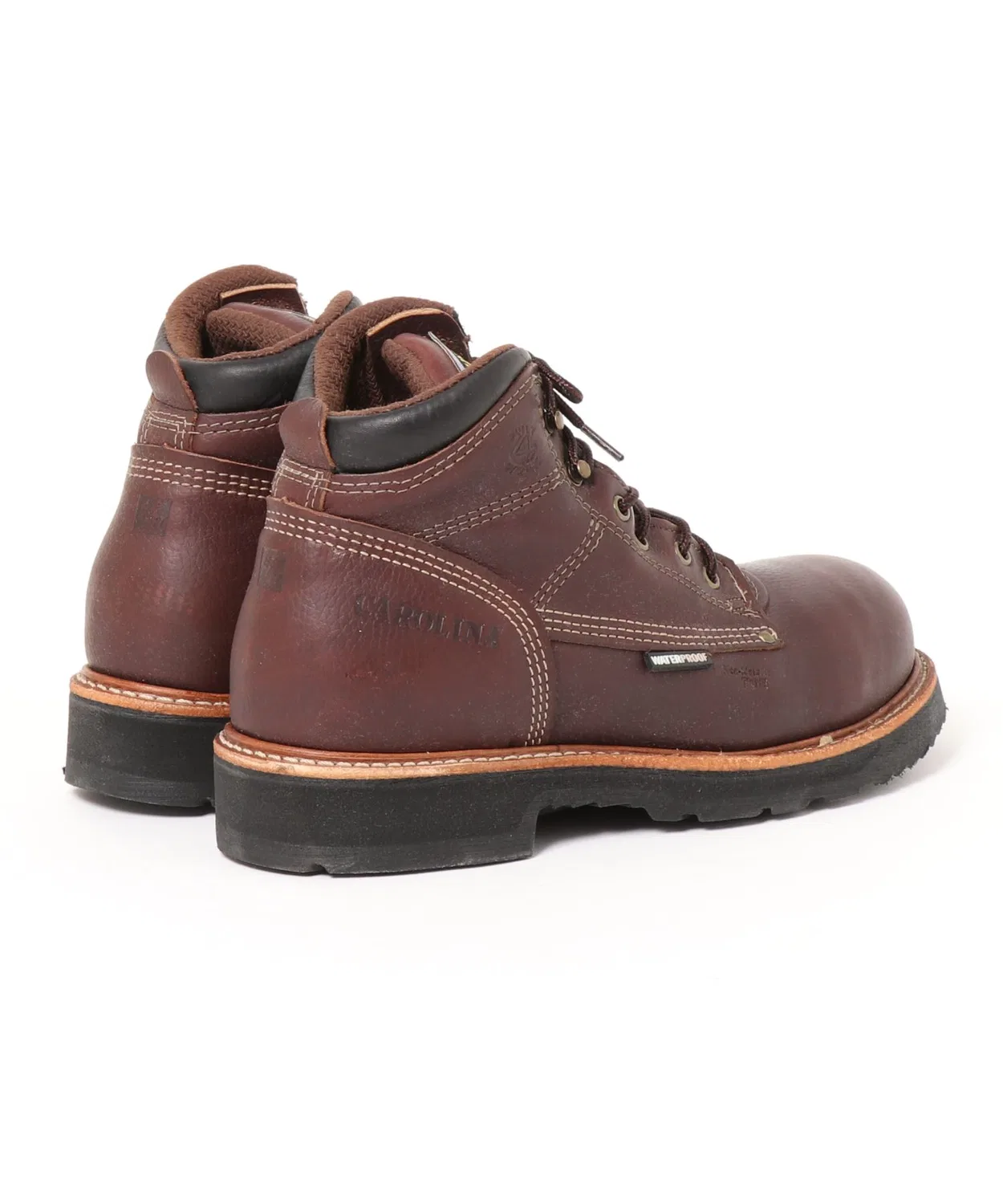 Ботинки рабочие Carolina S6 WATERPROOF COMP TOE WORK BOOT из кожи, коричневые — фото 2
