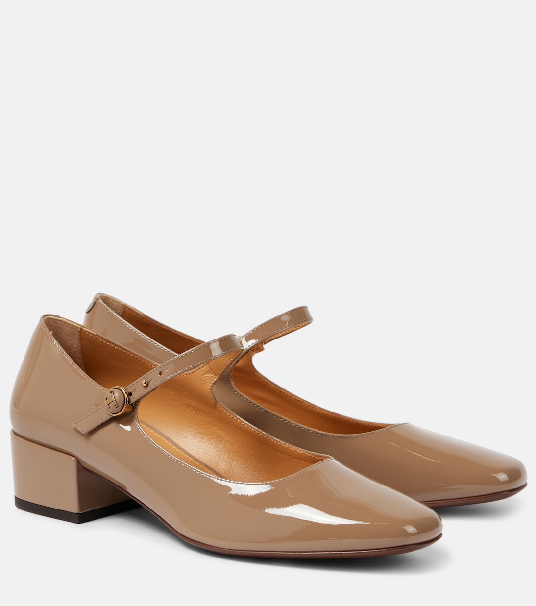 Туфли Мэри Джейн из лакированной кожи Tod's, Creta Chiaro