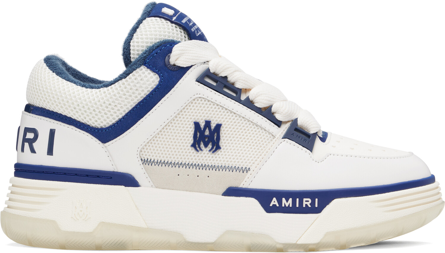 

Кроссовки MA-1 белого и темно-синего цветов AMIRI, синий/белый