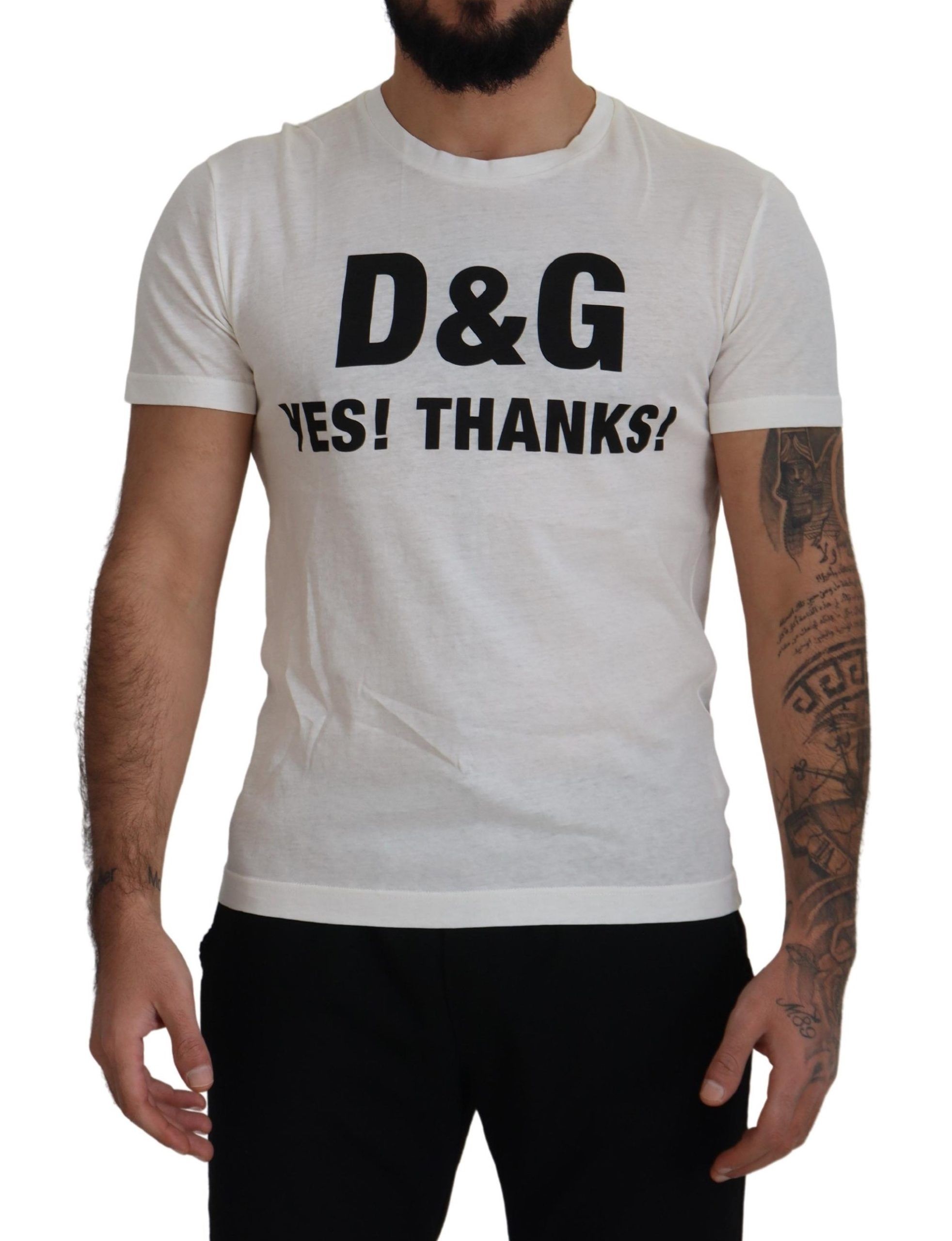 

Футболка Chic White Cotton ДА! СПАСИБО! Dolce & Gabbana, белый