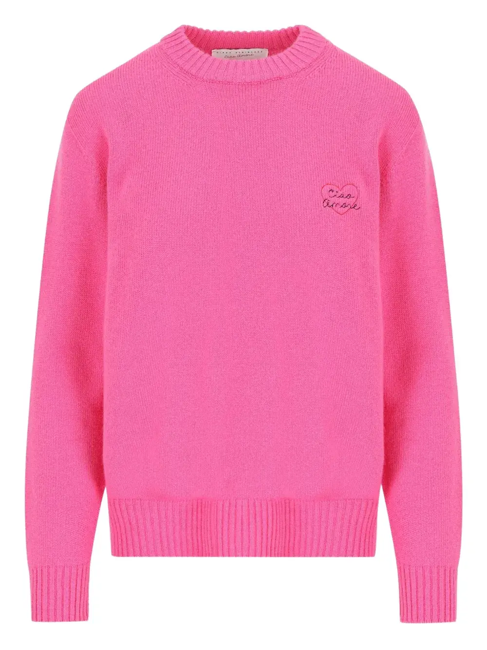 

Кашемировый свитер с вышивкой в виде сердца Giada Benincasa, розовый