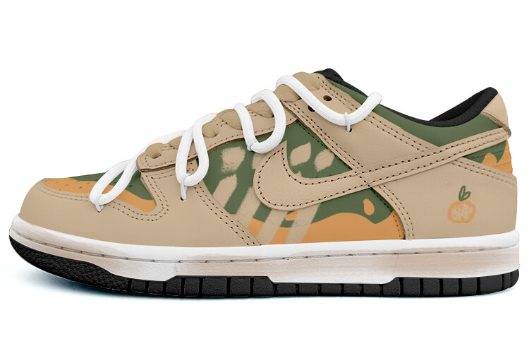 

Кроссовки Nike Dunk Skateboarding Shoes Women's Low-top Green, хаки