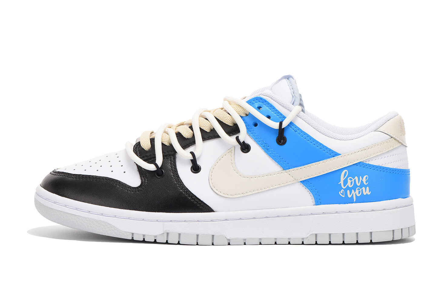 

Кроссовки Nike Dunk Skateboarding Shoes Men Low-top Blue, черный/синий