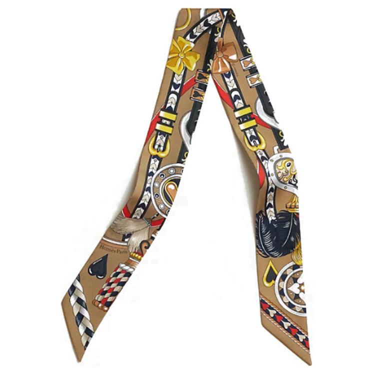 

Шёлковый шарф HERMES для женщин Мультиколор