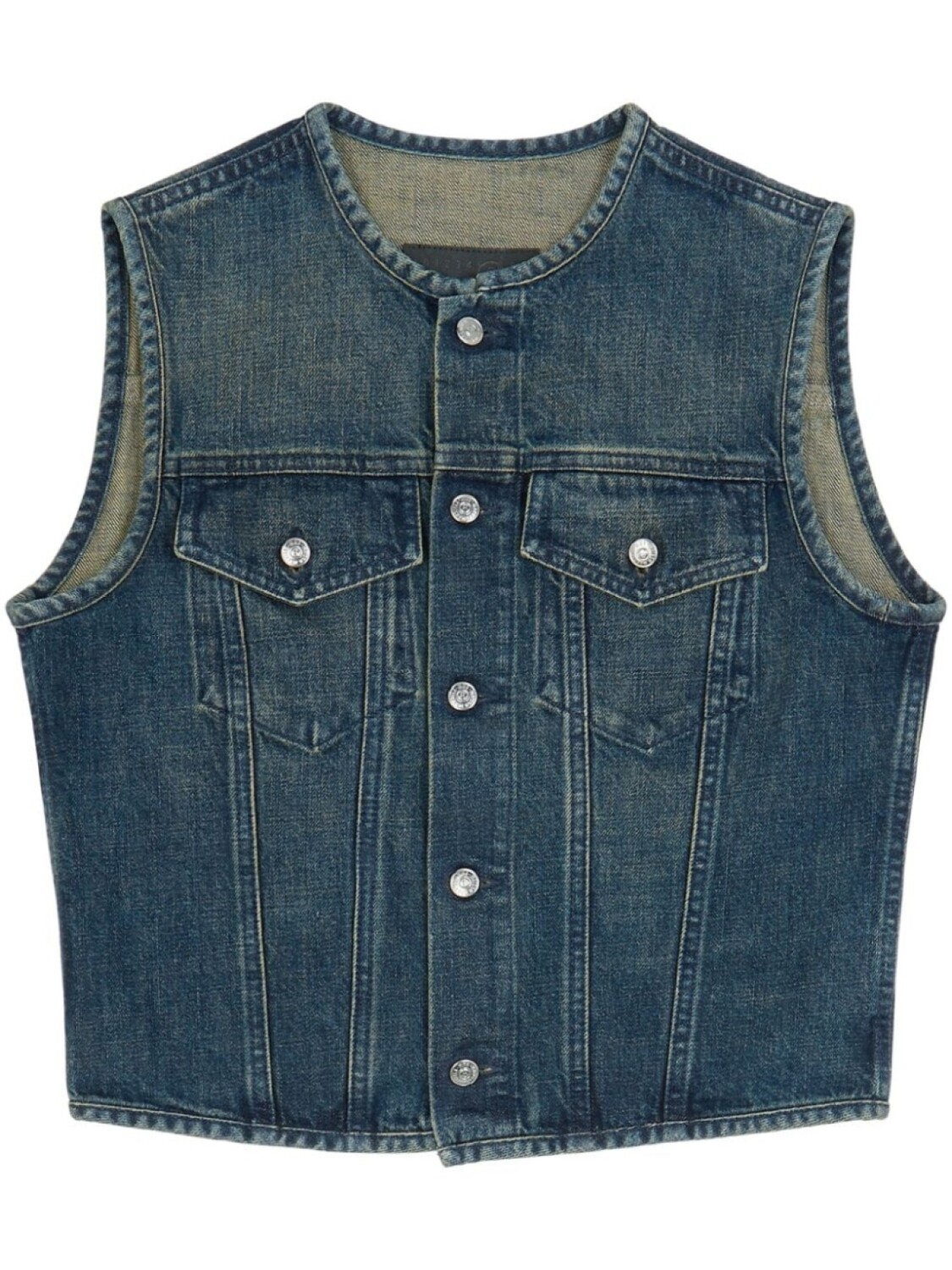 

Джинсовый жилет MM6 Maison Margiela, синий