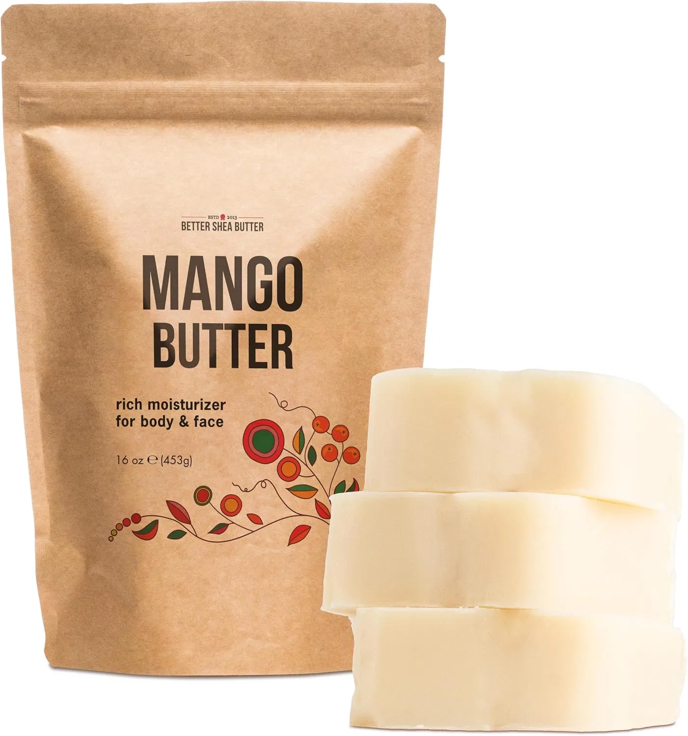 Масло манго 100% Pure Mango Butter, 16 oz, Better Shea Butter