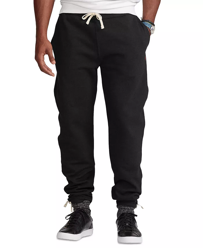 Мужские утепленные спортивные брюки Signature Fleece Big & Tall Polo Ralph Lauren, черный — фото 3