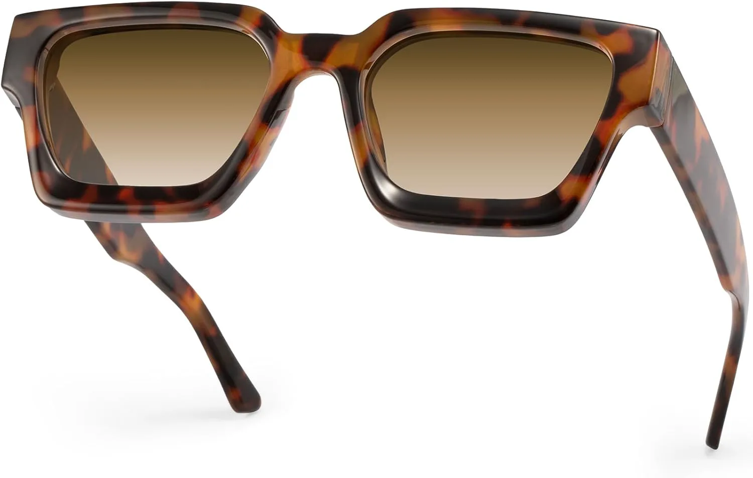 

Винтажные прямоугольные солнцезащитные очки «кошачий глаз» для женщин и мужчин, ретро, ​​увеличенного размера, модная оправа, линзы UV400 Solvue, Tortoise