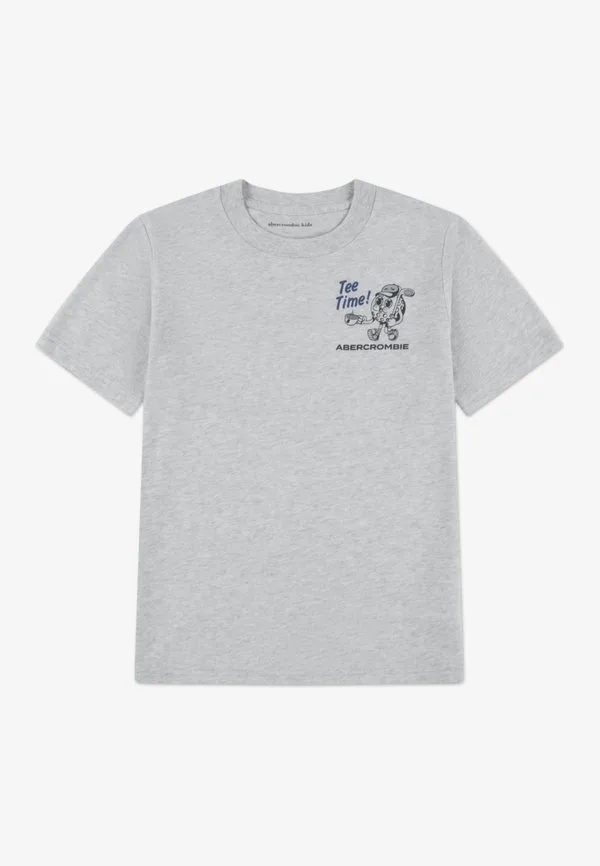 Футболка с принтом "время игры в футбол" Abercrombie & Fitch, Anf Light Grey Heather