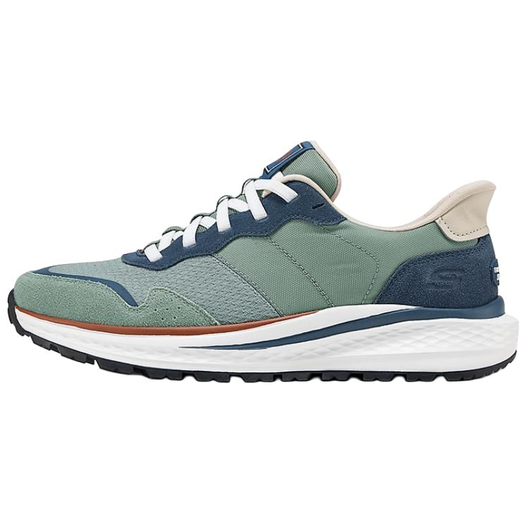 

Skechers Кроссовки мужские Slip Ins Low Top Casual, цвет зеленый, синий