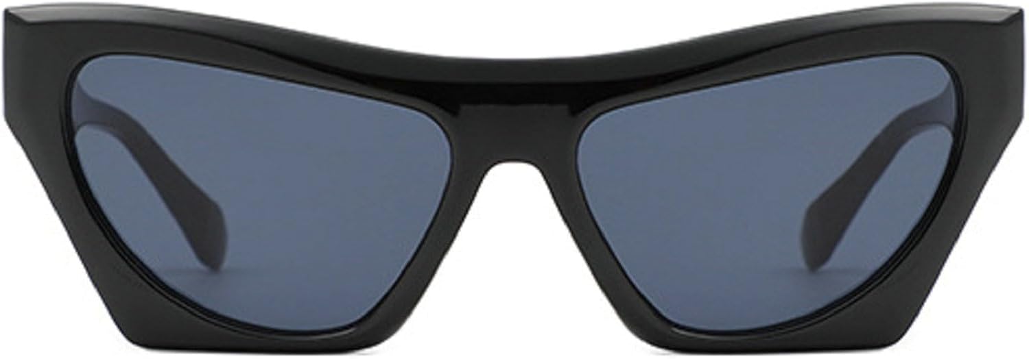 

Винтажные прямоугольные солнцезащитные очки для женщин, модные очки «кошачий глаз», стильные солнцезащитные очки с градиентным переходом цвета, защита от ультрафиолета UV400 mincl, Black