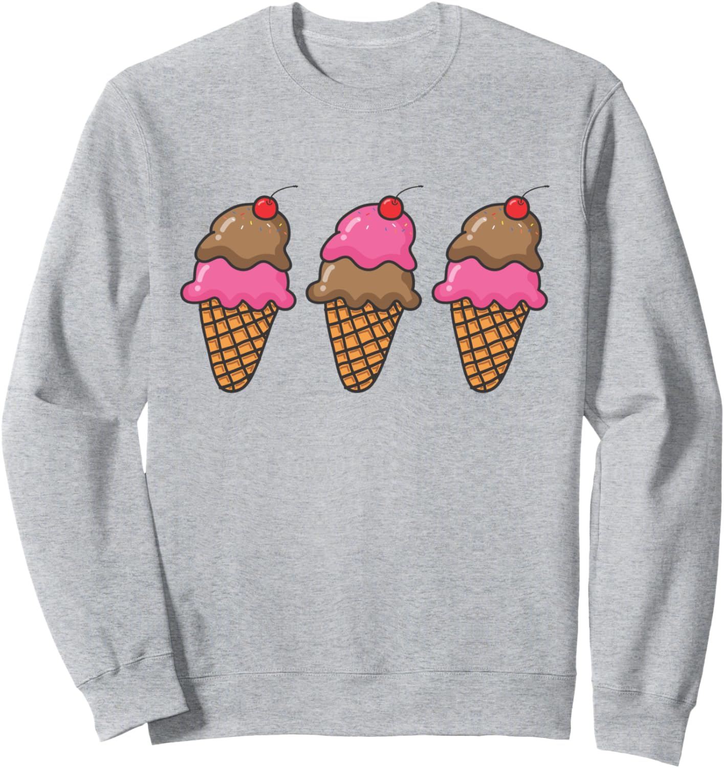 

Толстовка в виде рожка мороженого Costume Tees, серый