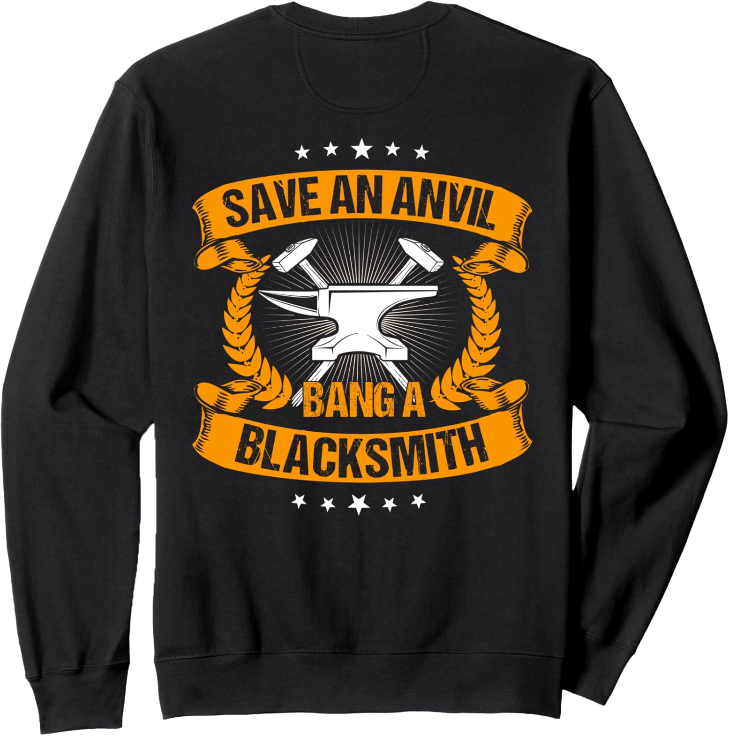 

Толстовка с изображением кузнеца на спине Blacksmith'S Gift, черный