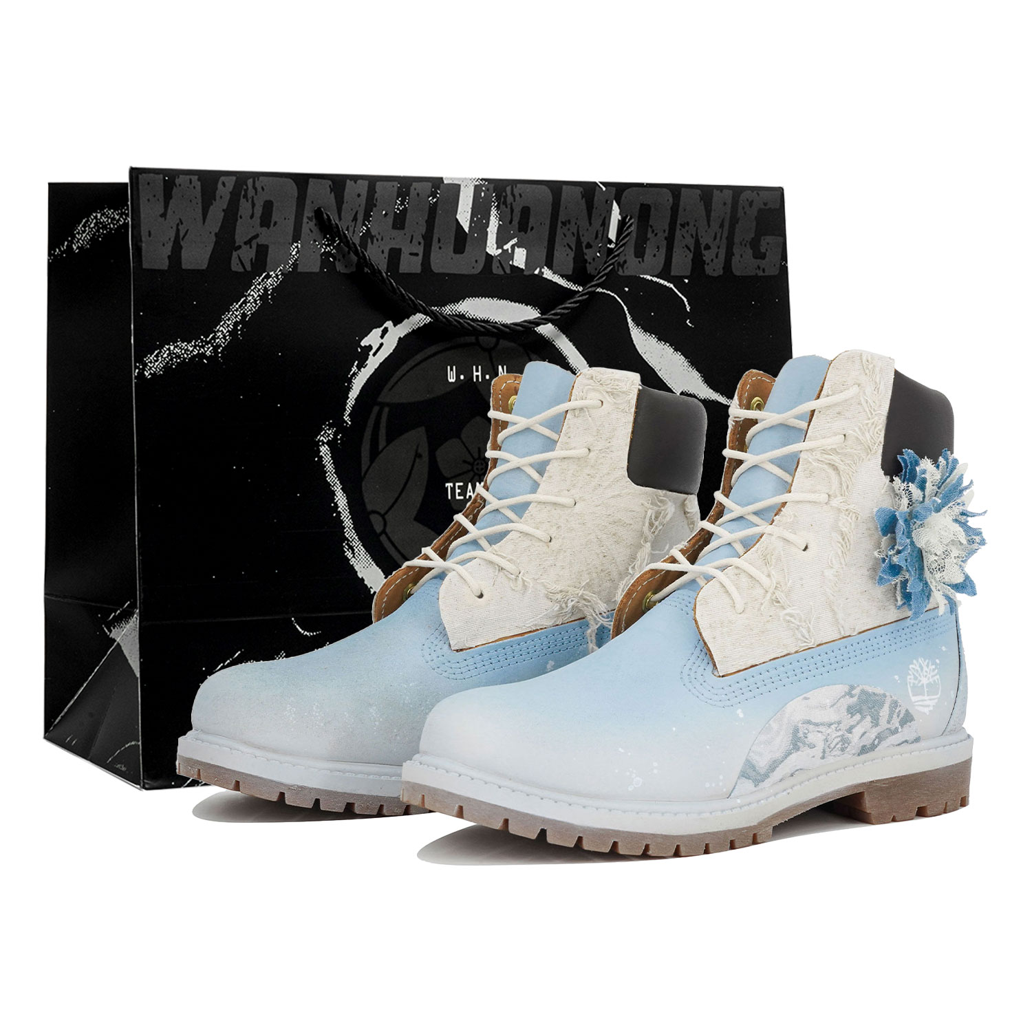 

Timberland Премиум Myriad Flowers, Mercury's Tale, Shopping Bag водонепроницаемые короткие уличные ботинки женские Denim Blue