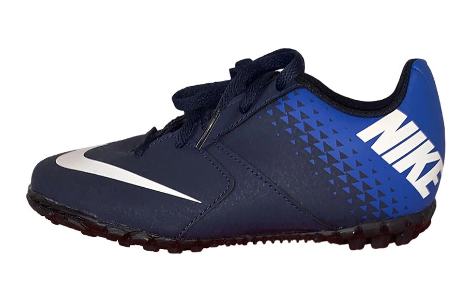 

Nike Детские футбольные бутсы Jr Bomba Tf Breathable Low Top, синие и белые
