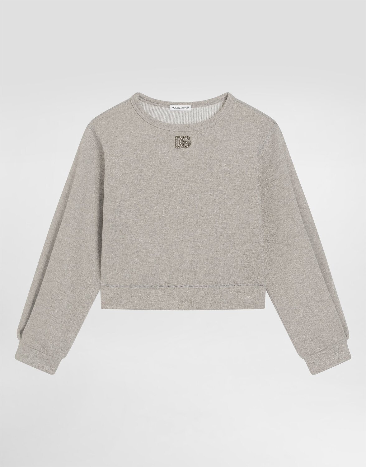 

Свитшот из люрекса Dolce & Gabbana, серебряный