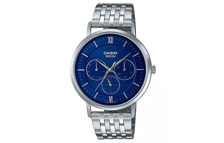 

CASIO Мужские часы стандартной серии синего цвета MTP-B300D-2A