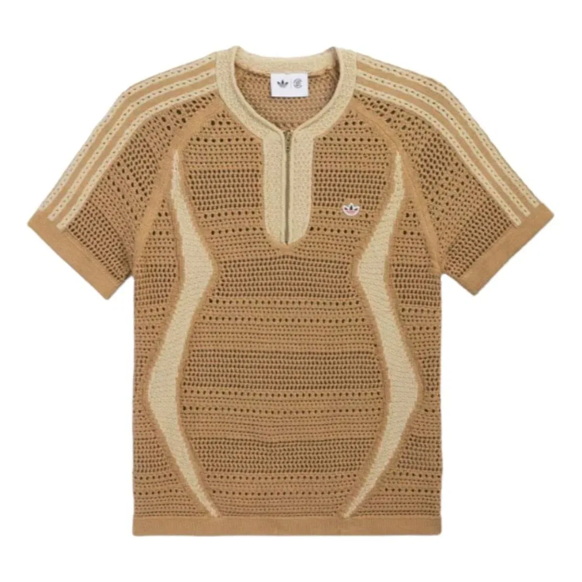 Футболка Adidas x CLOT Knit, бежевый