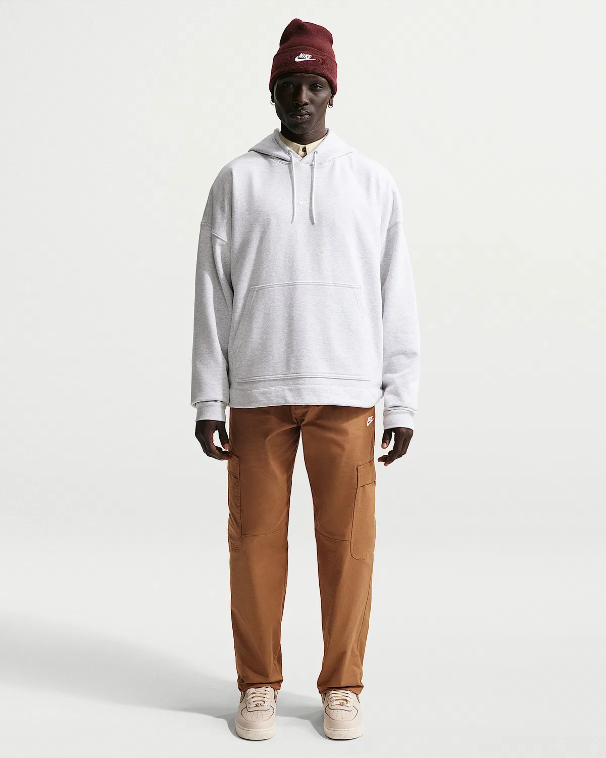 Мужские тканевые карго-штаны Nike Sportswear Club, Ale Brown/White