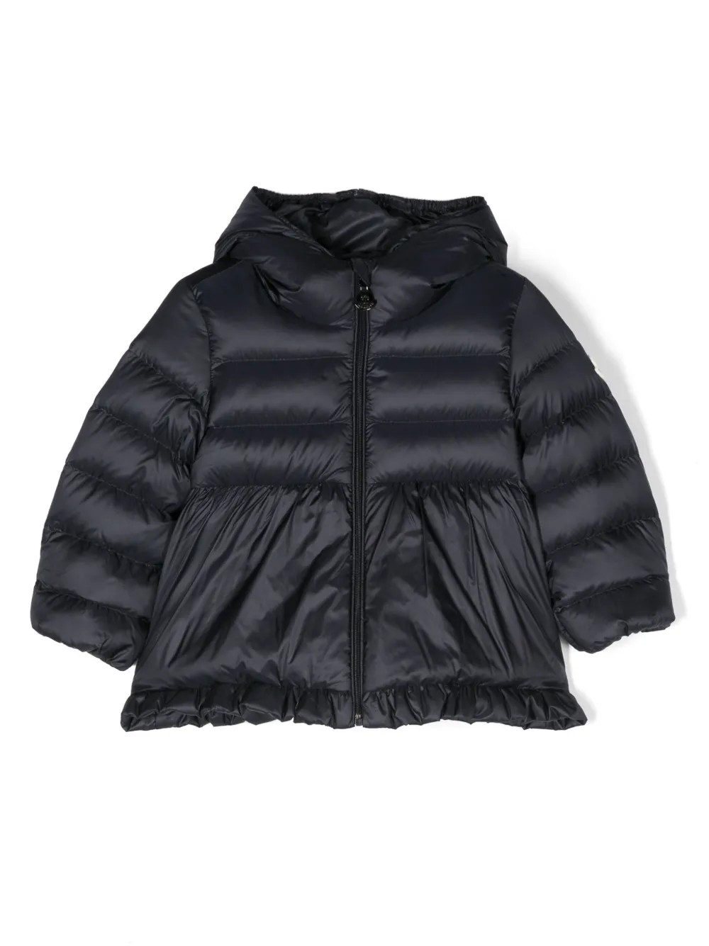 

Пуховик с логотипом Moncler Enfant, синий