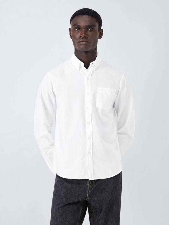 

Оксфордская рубашка с длинными рукавами из органического хлопка Colorful Standard, Optical White