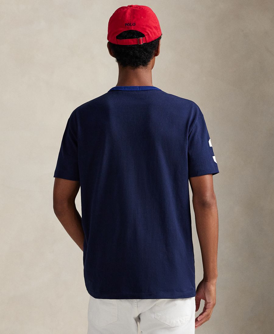 Мужская классическая футболка, посвященная 20-летию бренда Polo Ralph Lauren, Cruise Navy — фото 4