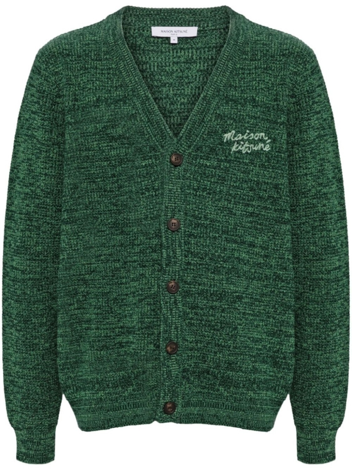 

Maison Kitsuné кардиган с логотипом, зеленый